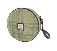 Glen Appin Bannock Kleine Harris Tweed Runde Umhängetasche LB1204, Col 132 Beige Stewart, s
