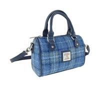 Glen Appin Of Scotland Harris Tweed 'Kilbride' Mini-Tragetasche, Col 129 Hellblau, xs