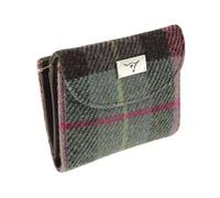 Glen Appin Jura LB2002 Damen Harris Tweed Kleine Geldbörse, Col 137 Grün-Lila, S, Casual