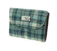 Glen Appin LB2002 Damen Harris Tweed Small Wallet, Farbe 121 Duck Egg Check, S, Casual