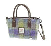 GLEN APPIN OF SCOTLAND Harris Tweed Handtasche - LB1228 Brora, Col 112 lila-grün, L