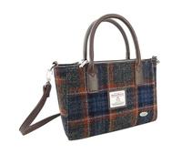 GLEN APPIN OF SCOTLAND Harris Tweed Handtasche - LB1228 Brora, Col 127 Grau Rost, One size