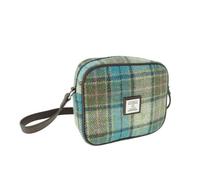 Glen Appin Of Scotland Harris Tweed Mini 'Almond' Tasche LB1210, Farbe 122 Türkis, 21cm x 18cm x 7cm