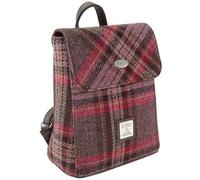 Glen Appin of Scotland Harris Tweed Tummel Mini-Rucksack in Burgunderrot & Pink Stewart Tartan LB1213-COL144, rot, One size