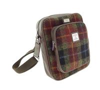 Glen Appin Of Scotland Harris Tweed Umhängetasche, Col 59 Rust Check, m