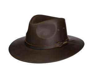 Glencross Western Buffalo Lederhut by Stetson dunkelbraun L (58-59 cm)