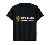 Glendalough Keltisches Kreuz Irland Kleeblatt T-Shirt