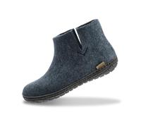 glerups dk Modell GR-02 Unisex-Erwachsene Filz-Stiefel, Damen,Herren Huettenschuhe, Slipper Puschen Stiefel lammfell Schafwolle,denim,44 EU / 9.5 UK