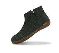 glerups dk Modell GR Unisex - Erwachsene Filz-Stiefel, Damen,Herren Huettenschuhe, lammfell Schafwolle winter anti-rutsch unisex,forest,46 EU / 11 UK