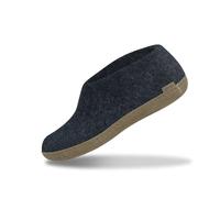 glerups dk A Shoes Unisex - Erwachsene Filz-Hausschuh, Damen,Herren Huettenschuhe,Filz-Schuhe,Filz-Pantoffel,Pantoletten,Puschen Blau, 44 EU / 9.5 UK