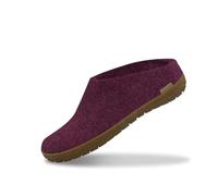 glerups dk Modell BR-02 Unisex - Erwachsene Filz-Slipper, Damen,Herren Huettenschuhe, Frauen maennliche Freizeit leger,Cranberry,36 EU / 3.5 UK