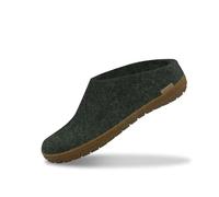 glerups dk Modell BR-02 Unisex - Erwachsene Filz-Slipper, Damen,Herren Huettenschuhe, Winter abs Anti-rutsch Unisex,Forest,40 EU / 6.5 UK
