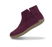 Glerups Filz Hausschuhe Herren und Damen (Größe 36) | Komfortable Hausstiefel Damen & Herren mit Weicher Sohle aus Leder | Filzstiefel Herren & Damen Winter | Comfortable Slippers Women & Men