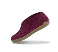 Glerups Filz Hausschuhe Herren und Damen (Größe 36) | Komfortabler Hausschuh mit Weicher Sohle aus Leder | Herren & Damen Slipper Geschlossen | Comfortable Slippers Women & Men