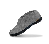 Glerups Filz Hausschuhe Herren und Damen (Größe 36) | Komfortabler Hausschuh mit Natürlicher Gummisohle | Herren & Damen Slipper Geschlossen | Comfortable Slippers Women & Men