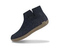 glerups dk G Ankle shoe - Erwachsene Filz-Stiefel, Damen,Herren Huettenschuhe,Filz-Schuhe,Filz-Pantoffel,Pantoletten,Puschen Blau, 40 EU / 6.5 UK