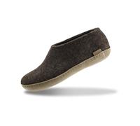 Glerups Filz Hausschuhe Herren und Damen (Größe 40) | Komfortabler Hausschuh mit Weicher Sohle aus Leder | Herren & Damen Slipper Geschlossen | Comfortable Slippers Women & Men