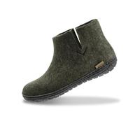 glerups dk Modell GR-02 Unisex - Erwachsene Filz-Stiefel, Damen,Herren Huettenschuhe, anti-rutsch unisex Herren Maenner Frauen,forest,40 EU / 6.5 UK