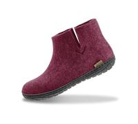 Glerups Filz Hausschuhe Herren und Damen (Größe 43) | Komfortabler Hausstiefel Damen & Herren mit Natürlicher Gummisohle | Filzstiefel Herren & Damen Winter | Comfortable Slippers Women & Men