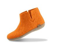 Glerups Filz Hausschuhe Herren und Damen (Größe 44) | Komfortable Hausstiefel Damen & Herren mit Weicher Sohle aus Leder | Filzstiefel Herren & Damen Winter | Comfortable Slippers Women & Men