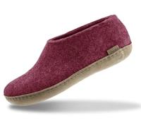 glerups dk A Shoes Unisex - Erwachsene Filz-Hausschuh, Damen,Herren Huettenschuhe, filz-pantoffel Slipper Puschen Stiefel warm,cranberry,38 EU / 5 UK