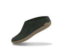 glerups dk B Slipper Unisex-Erwachsene Filz-Slipper, Damen,Herren Huettenschuhe, maennliche weibliche Freizeit leger Slipper warm,forest,37 EU / 4 UK