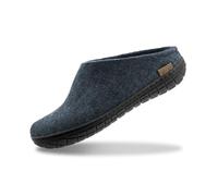 Glerups Hausschuhe Herren und Damen Größe 48) | Komfortable Filzpantoffeln mit Gummisohle | Praktische Pantoffeln Damen & Herren | Hausschuh aus reiner Naturwolle | Comfortable Slippers Women & Men