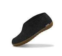 Glerups Filz Hausschuhe Herren und Damen (Größe 36) | Komfortabler Hausschuh mit Natürlicher Gummisohle | Herren & Damen Slipper Geschlossen | Comfortable Slippers Women & Men