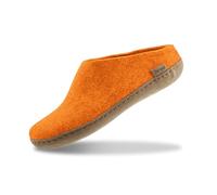 Glerups Hausschuhe Herren und Damen (Größe 36) | Komfortable Filzpantoffeln mit Weicher Sohle aus Leder | Praktische Pantoffeln Damen & Herren | Hausschuh Wolle | Comfortable Slippers Women & Men