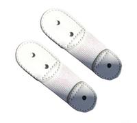 GLFLOW Eiskunstlauf-Schnürband, elastisches Band für Eislaufschuhe, Leder + Latexgarn, 10 x 3,5 cm, Schwarz, Weiß (weiß)