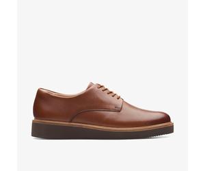 Glickly Derby Dunkelbraune Leder Schuhe EU 36,5 / UK 3,5
