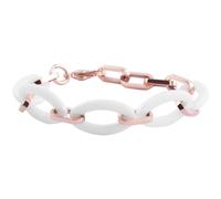 Gliederarmband ADELIA´S "Damen Armband - Gliederarmband aus Keramik 21 cm", weiß, Armbänder, Damen, 21cm, Gliederarmband, Ein Geschenk, das Freude macht (65699917-0) weiß