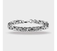 Gliederarmband ADELIA´S "Unisex Armband - Gliederarmband aus Edelstahl 19 cm", silber, Armbänder, Damen, 19cm, Edelstahl, Gliederarmband, Ideal als Geschenk zum Muttertag (97820845-0) silber