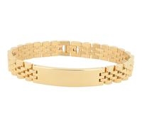 Gliederarmband ADELIA´S "Unisex Armband - Gliederarmband aus Edelstahl 21 cm", gold, Armbänder, Damen, 21cm, Edelstahl, Gliederarmband, Ein kleines Geschenk mit großer Wirkung (64137007-0) gold