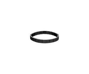 Gliederarmband CALVIN KLEIN "CK PARALLEL", schwarz, Armbänder, Damen, 18,5cm, Edelstahl Nylon, Edelstahl, Nylon, Gliederarmband (84526828-0) schwarz