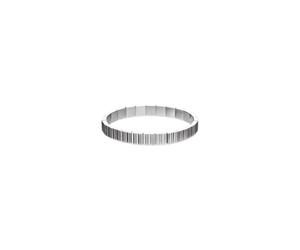 Gliederarmband CALVIN KLEIN "CK PARALLEL", silber (edelstahlfarben), Armbänder, Damen, 18,5cm, Edelstahl Nylon, Edelstahl, Nylon, Gliederarmband (69513207-0) edelstahlfarben