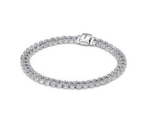Gliederarmband für Damen Timeless Pavé, Sterlingsilber