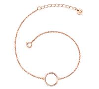 Gliederarmband GLANZSTÜCKE MÜNCHEN "A1333", rosa (roségold), Armbänder, Damen, Silber 925 (Sterlingsilber), Gliederarmband, aus Sterling Silber (20070326-0) roségold