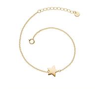 Glanzstücke München Damen-Armband mit Stern-Anhänger Sterling Silber 925 gelbvergoldet - Stern-Armband in Gelbgold-Farben