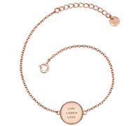 Gliederarmband GLANZSTÜCKE MÜNCHEN "G270", roségold, Armbänder, Damen, Silber 925 (Sterlingsilber), Gliederarmband, aus Sterling Silber (46826357-0) roségold