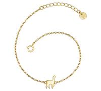 Gliederarmband GLANZSTÜCKE MÜNCHEN "GSM165", gelb (gelbgold), Armbänder, Damen, Silber 925 (Sterlingsilber), Gliederarmband, in Alpaka Optik (49953950-0) gelbgold