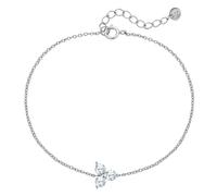 Gliederarmband GLANZSTÜCKE MÜNCHEN "GSM1931", silber (silber, weiß), Armbänder, Damen, Silber 925 (Sterlingsilber), Gliederarmband, aus Sterling Silber (38079757-0) silber, weiß