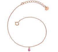 Gliederarmband GLANZSTÜCKE MÜNCHEN "GSM2018", rosa (roségold, rosa), Armbänder, Damen, Silber 925 (Sterlingsilber), Gliederarmband, Motiv Herz (36751026-0) roségold, rosa