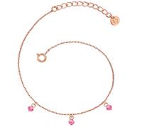 Gliederarmband GLANZSTÜCKE MÜNCHEN "GSM2022", rosa (roségold, rosa), Armbänder, Damen, Silber 925 (Sterlingsilber), Gliederarmband, Motiv Herz (68282143-0) roségold, rosa