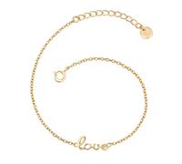 Gliederarmband GLANZSTÜCKE MÜNCHEN "GSM248", gelbgold, Armbänder, Damen, Silber 925 (Sterlingsilber), Gliederarmband, aus Sterling Silber (92848348-0) gelbgold