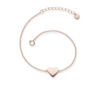 Gliederarmband GLANZSTÜCKE MÜNCHEN "X963", rosa (roségold), Armbänder, Damen, Silber 925 (Sterlingsilber), Gliederarmband, aus Sterling Silber (17106441-0) roségold