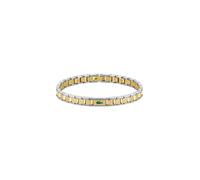 Gliederarmband LACOSTE "METROPOLE EDGE", gold (edelstahlfarben, gelbgoldfarben, grün), Armbänder, Damen, 19cm, Edelstahl, Gliederarmband, Emaille (58017738-0) edelstahlfarben, gelbgoldfarben, grün