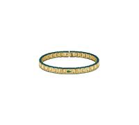 Gliederarmband LACOSTE "METROPOLE EDGE", gold (gelbgoldfarben, grün), Armbänder, Damen, 19cm, Edelstahl, Gliederarmband, Emaille (48183326-0) gelbgoldfarben, grün