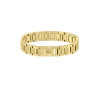 Gliederarmband LACOSTE "METROPOLE", gold (gelbgoldfarben), Armbänder, Damen, 20cm, ohne Stein, Edelstahl, Gliederarmband, mit oder ohne Stein (29739506-0) gelbgoldfarben
