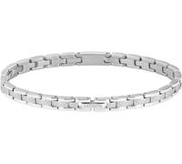 Gliederarmband LACOSTE "METROPOLE", silber (edelstahlfarben), Armbänder, Damen, 19cm, Edelstahl, Gliederarmband (15059428-0) edelstahlfarben